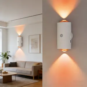 2026 USB Rechargeable Smart LED Night Light with Motion Sensor, RGB Gradient Dimmable Wall Lamp, Magnetic Step Light for Bedroom Hallway Stairs Desk, Indoor Ambient Lighting, Great Gift Idea