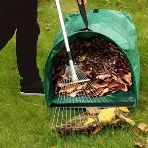 Reusable Garden Leaf Bag, Yard Lawn Leaf Bag, Outdoor Garden Trash Bag, Corrosion Resistant Leaf Storage Bag, Large Capacity Weed Cleanup Bag