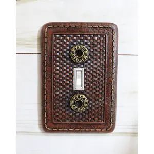 Pack of 2 Western 12 Gauge Shotgun Shells Single Toggle Switch Wall Plate Covers