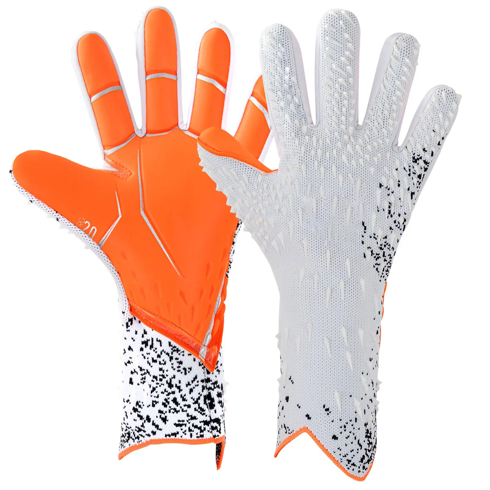 Professional Soccer Goalie Gloves - 1 Pair Unisex, 4+3mm Sticky Latex Palm, Breathable Design, All Ages Adult & Youth Training Gear
