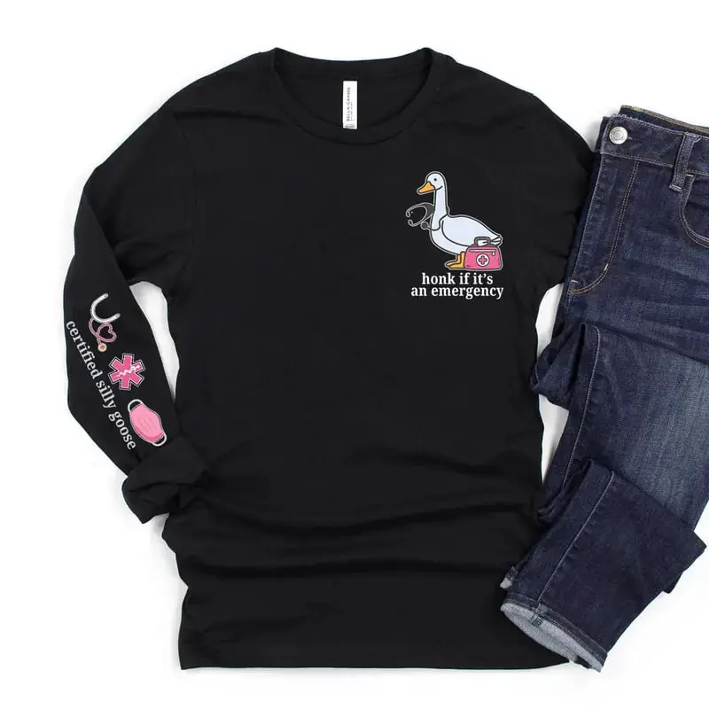 Certified Silly Goose Sweatshirt & Hoodie, Crewneck Sweater, Certified Nursing Assistant Sweatshirt, Sweatshirt, Nursing Student Gift