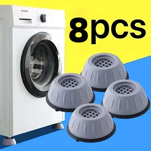 8pcs Anti-Vibration Washing Machine Pads - Non-Slip, Shock Absorbing, Noise Reducing & Moisture-Proof Base for Refrigerators and Laundry Appliances