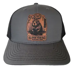 Soggy Beaver BBQ Funny Patch Hat with Adult Humor Richardson 112 Adjustable Trucker Baseball Cap