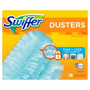 180 Duster Multi-Surface Refills with Febreze Lavender, Vanilla & Comfort Scent - 18-Count for Cleaning Gloves