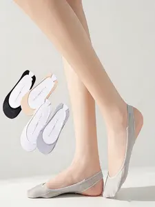 Women's Invisible High Heel Anti-Slip Boat Socks, Slim-Fitting Summer Thin Breathable Design, Soft & Comfortable Daily Wear