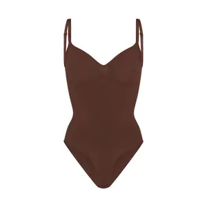 SEAMLESS SCULPT BRIEF BODYSUIT | COCOA