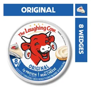 The Laughing Cow Micky la Vache Qui Rit 3pack 24Count Original Spreadable Cheese Wedges 2g Protein per Serving Snack