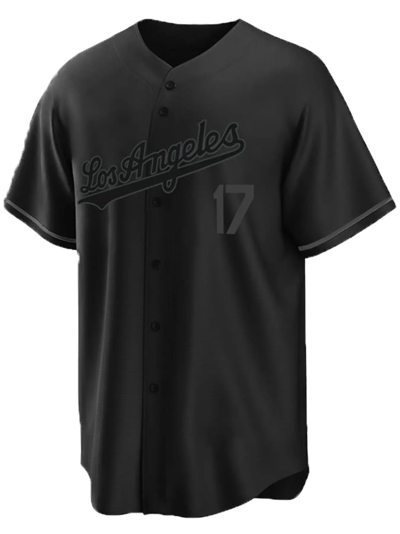Men's 17 Baseball Jersey, Embroidered Jersey, Jersey Tee, Embroidery Sports Uniform, Casual Short Sleeves, Button-Down T-Shirt, All Seasons, Straight Fit, Jersey Shirts, Sports Clothing