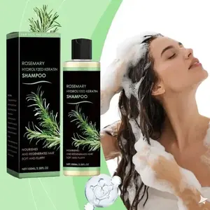 Hoegoa Rosemary & Keratin Shampoo 100ml - Moisturizing Plant-Based Shampoo for Soft, Voluminous Hair Hydrating Hydrate shampoo hair growth