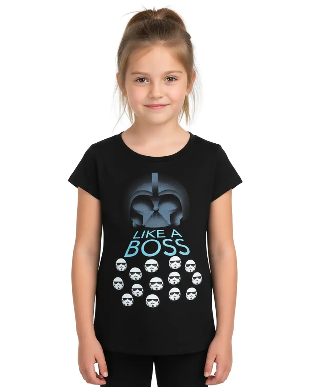 Star Wars Girls' Darth Vader And Stormtroopers Like A Boss T-Shirt (X-Large)