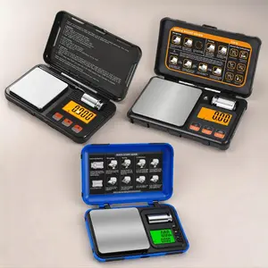 Portable Digital Pocket Scale, High Precision Electronic Balance with Calibration Weights, Portable Laboratory Home Jewelry Testing Weighing, Hardware, Tool