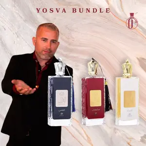 Yosva Bundle | Al Awwal | White + Blue + Red | Eau de Parfum | Unisex Fragrance | 100 ML - 3.4 oz | Sweet, Citrus, & Saffron
