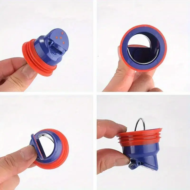 Large Displacement ABS Plastic Compact Sink Drain Filter, Floor Strainer Plug Trap Siphon for Kitchen & Bathroom, Anti-Odor Pest Prevention Tool