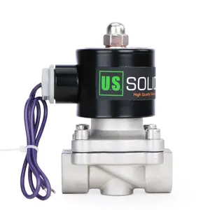 U.S. Solid 1/2" Electric Solenoid Valve Stainless Steel 12V DC Normally Closed
