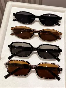 Elegant Women's Sunglasses Set of 4, Perfect for Beach Vacation, Shopping, Driving, Style, Fashionable Ladies' Eyewear, Trendy Casual Sunglasses