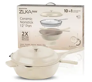 Granitestone Zuka 10-in-1 Everyday 12" Cooking Pan 6-Piece Set Granitestone Zuka 10-in-1 Everyday 12" Cooking Pan 6-Piece Set