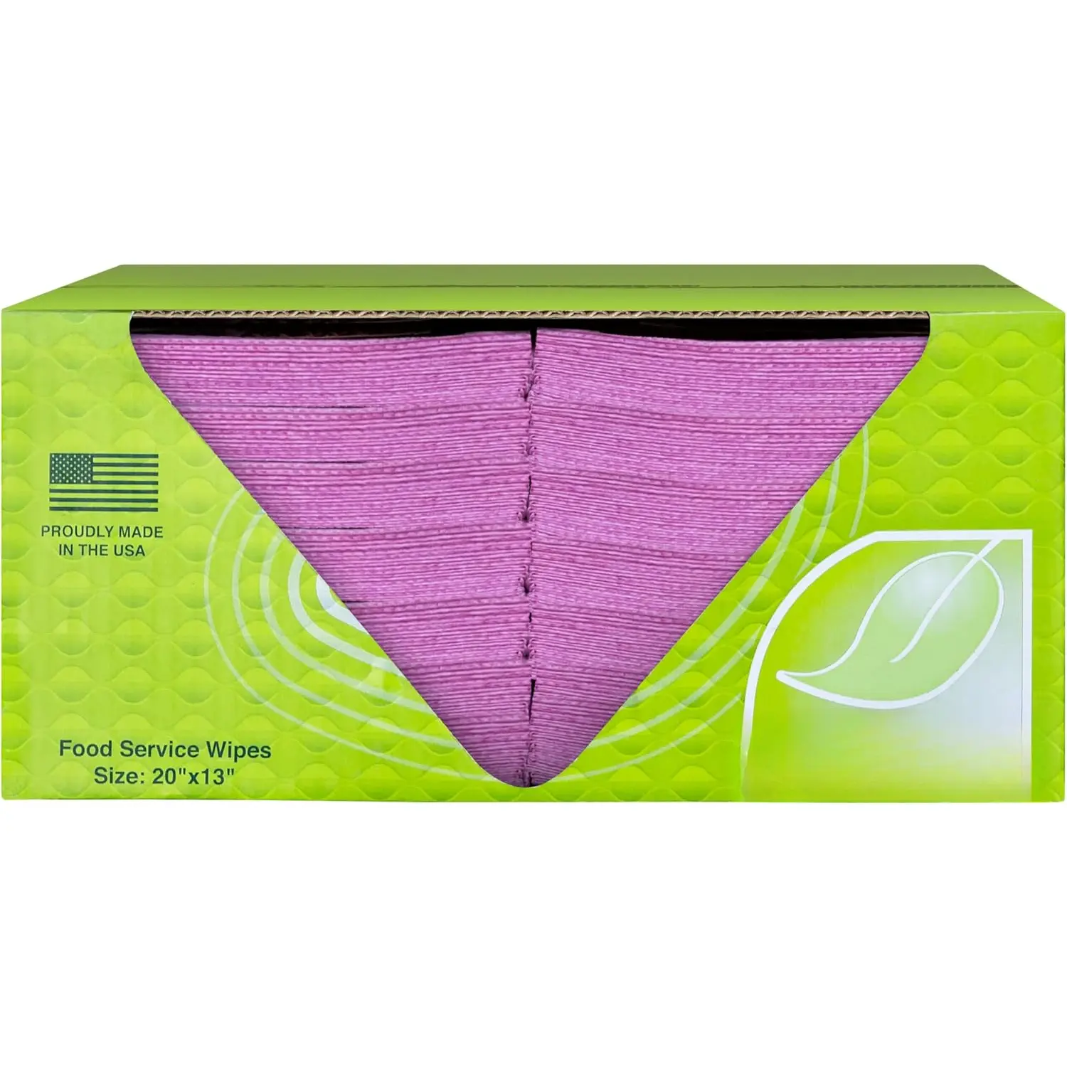 Towel Foodservice  Paper Towels - 1/4 Fold, 13 x 20 inches - (1 Case of 200) All Purpose Cleaning Towels (Pink Solid)