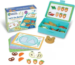 Learning Resources Let's Go Bento! Activity Set - 78 Pieces, Montessori-Inspired Preschool Toy for Ages 3+, Develops Fine Motor & Social Emotional Skills, Feelings Learning Games