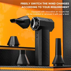 Violence Fan X3 Violence Hair Dryer 130000RPM Turbo Powerful Snow Blower Handheld Portable Dust Removal Fan Fast Cleaning Efficient Blowing for Outdoor & Workshop