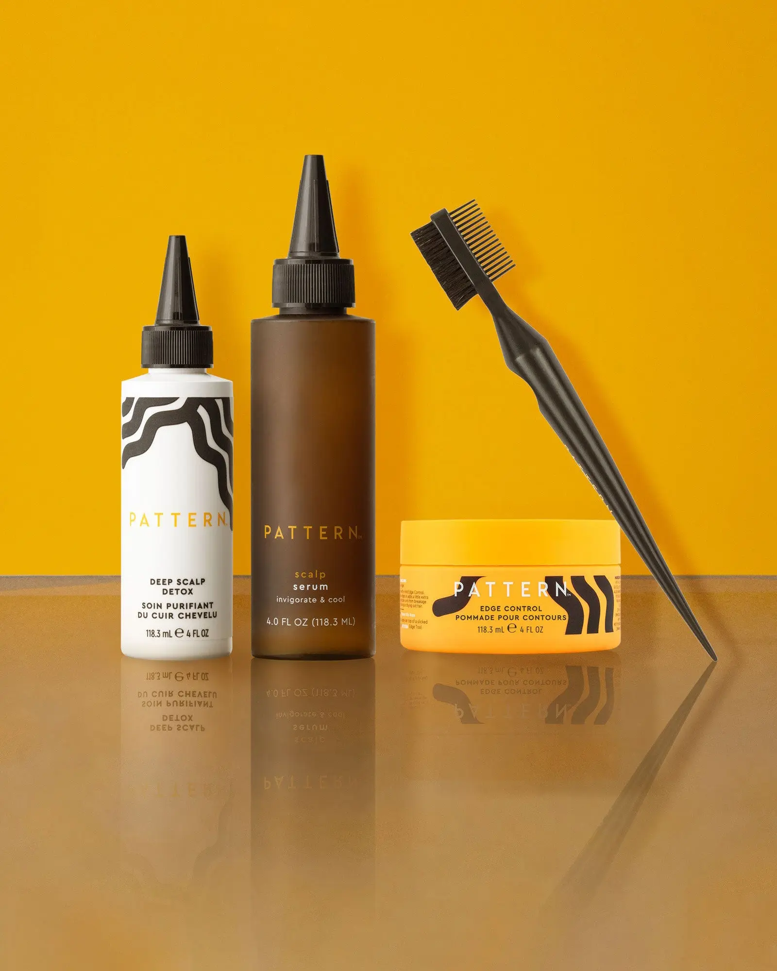PATTERN Beauty Protective Style Set | Scalp Serum & Detox, Edge Control & 3-in-1 Edge Tool