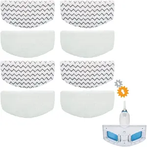 Steam Mop Pads for Bissell PowerFresh 1940 1806 Replacement Parts, 8 Pack