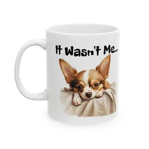 Naughty Puppy Ceramic Mug 11oz coffee  cup great gift mom mug unique birthday father day mother christmas romantic gift unique mug ceramic drinkware novelty new dad latte cup blue reusable pot humor mug