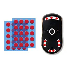 GOGOFREE Universal Dot Speed Mouse Skates | High-Density PTFE Offers Excellent Wear Resistance Speed & Control Abrasion Resistance Less Noise Curved Edge Move More smoothly Suitable for Cloth Mouse Pads & Glass Mouse Pads/ 40 Dot