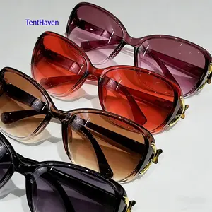 4-Pack Y2K Women's Oversized Round Tortoise Shell Eyeglasses - Lightweight and stylish glasses with pink and purple tinted AC lenses, stylish non-prescription frames, suitable for driving, traveling and daily wear