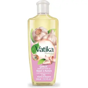 Nourishing Oil Hair Treatment Dabur Vatika Naturals Multivitamin Enriched Garlic Hair Oil for Stronger Healthier Hair 10.14 oz 300 ml Repair Restore