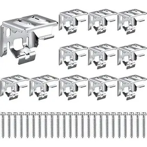 Jetec 6 Pack Mini Blind Brackets 1.18x1.18 Inch with Screws for Window Blinds Replacement Installation Hardware Kit