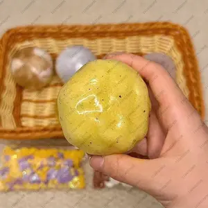 Mashed Potato Slushie Stress Ball Snow Ice Slushy Mint Chocolate Shapable Squeeze Ball ASMR Anti Stress Fidget Toys for Adults