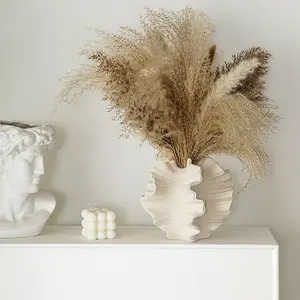 European Style Ceramic Vase, Matte Finish, Suitable for Water Culture and Dried Flowers, Home Decor Ornament, Gift Item, Handicraft, Flower Arrangement Vase