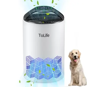 ToLife K1 Air Purifier with HEPA Filter for Home & Office, 360° Air Flow, Low Decibel Operation, Aromatherapy Compatible, Baby-Safe Design, Pet-Friendly Appliance