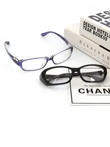 【2-Pack】small Frame Stylish Safety Glasses with Decorative Lenses, Lightweight Frames, Suitable for Daily Use and Work, Sporty Eyewear for All Seasons, Lightweight Glasses