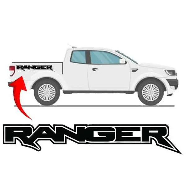 Fender Door Tailgate Vinyl Decal / Sticker for Ford Ranger Pickup Raptor