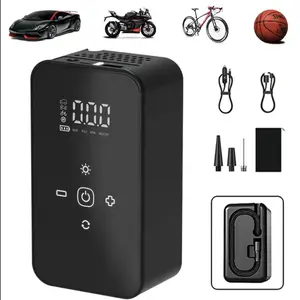Rechargeable Portable Wireless Car Tire Inflator with LED Display