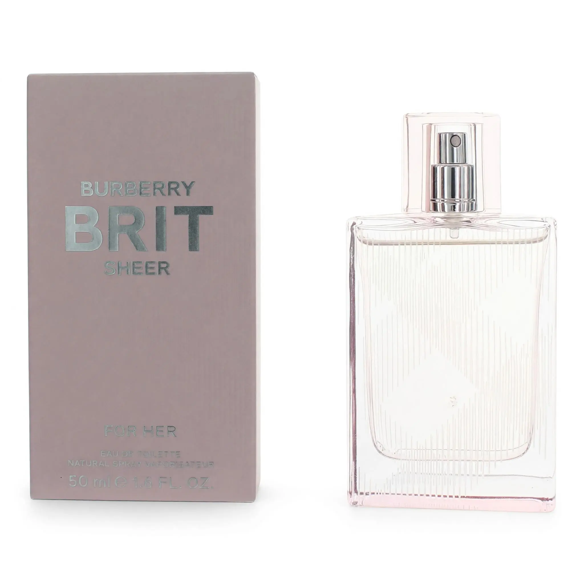 Burberry Brit Sheer Women's Eau De Toilette Spray - Bottle Style Women's Fragrance, 1.6 oz (1 to 1.9 fl oz), All Seasons