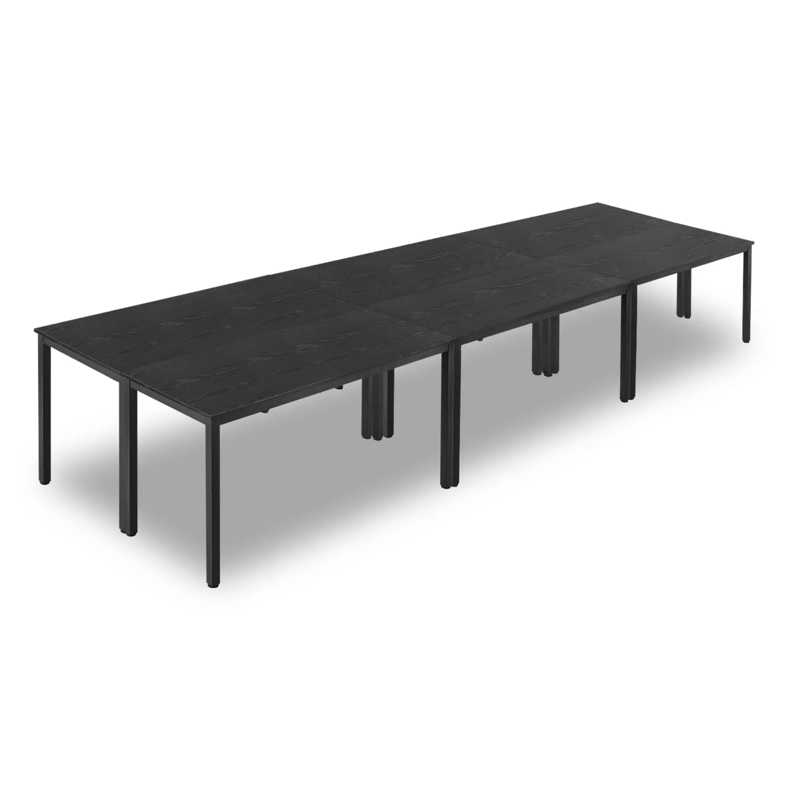 【SummerFinds】VEVOR Conference Table, Set of 6, 4.5 ft Office Meeting Table for 16 Person, Flexible Combination Desk Set, Modern Rectangle Meeting Desk with Metal Legs for Office, Conference Room, Easy Assembly