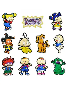 11 Pcs Cartoon Shoe Charms Set For Bubble Slides Clogs Sandals,PVC Shoe Decorations Accessories Buckle For Christmas Birthday Gifts, Shoe Embellishment, Shoe Adornment