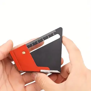 Adjustable Center Line Marking Gauge Carpentry Tenons and Mortises 1/2 Sawing Drawing Tools 0-58mm - Aluminum Alloy Woodworking Router Depth Gauge, Measuring Ruler