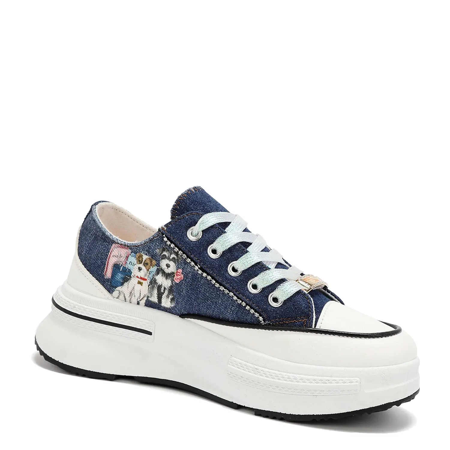 RHINESTONE PLATFORM SNEAKERS RHINESTONE PLATFORM SNEAKERS