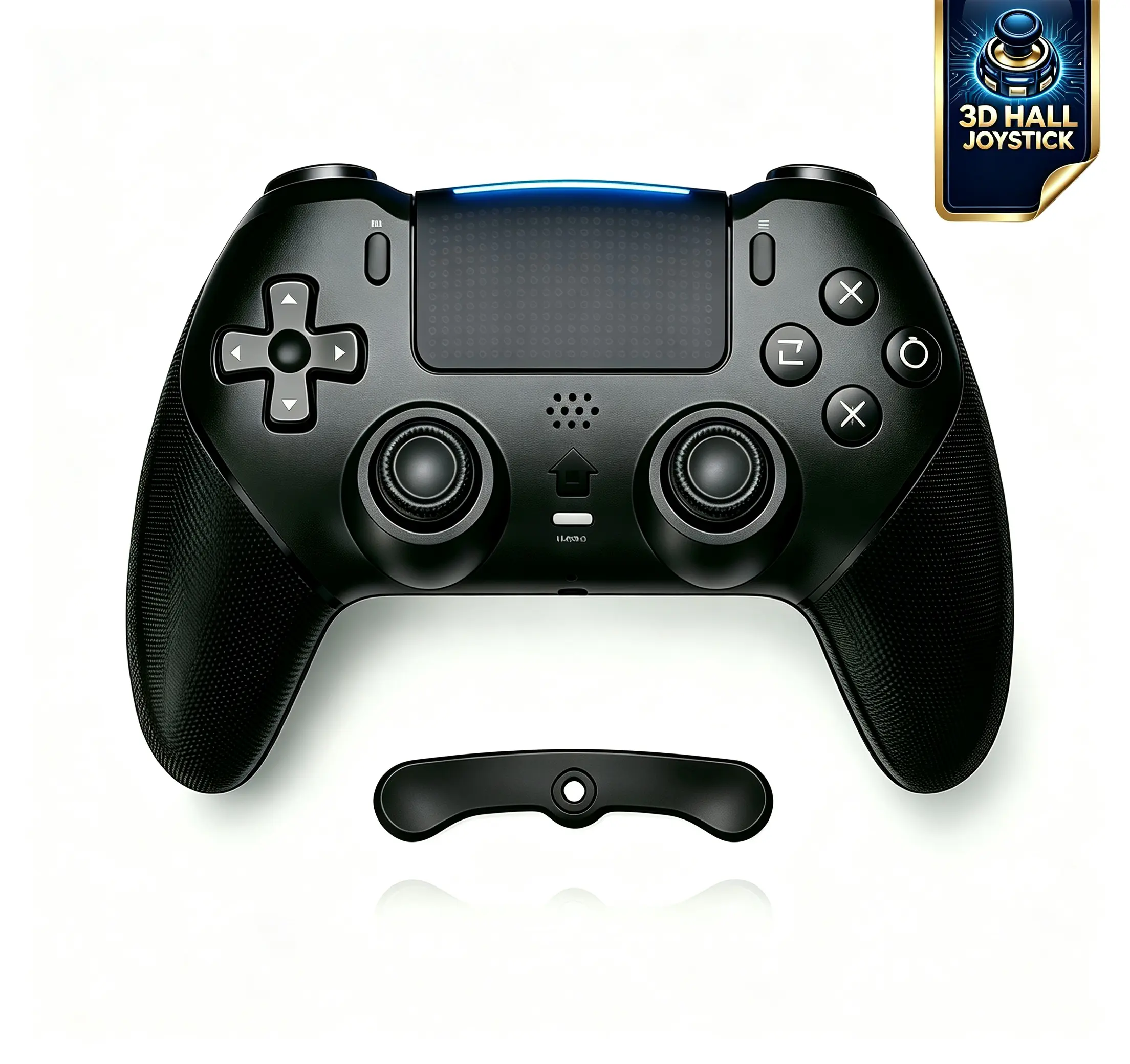 Olevo Professional Anti-Drift Wireless/Wired PS5 Controller - PS5 Accessories, Dual Vibration, Motion Controls, Customizable Buttons, 1000mAh Fast-Charging Battery, Touchpad, Bluetooth 5.0, Stable Game Connection, Includes Cable