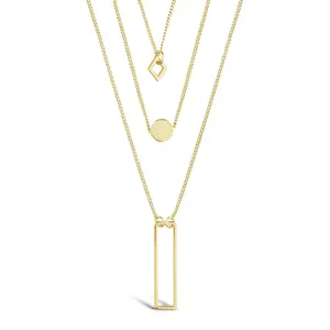 Geometric Multi Layer Necklace