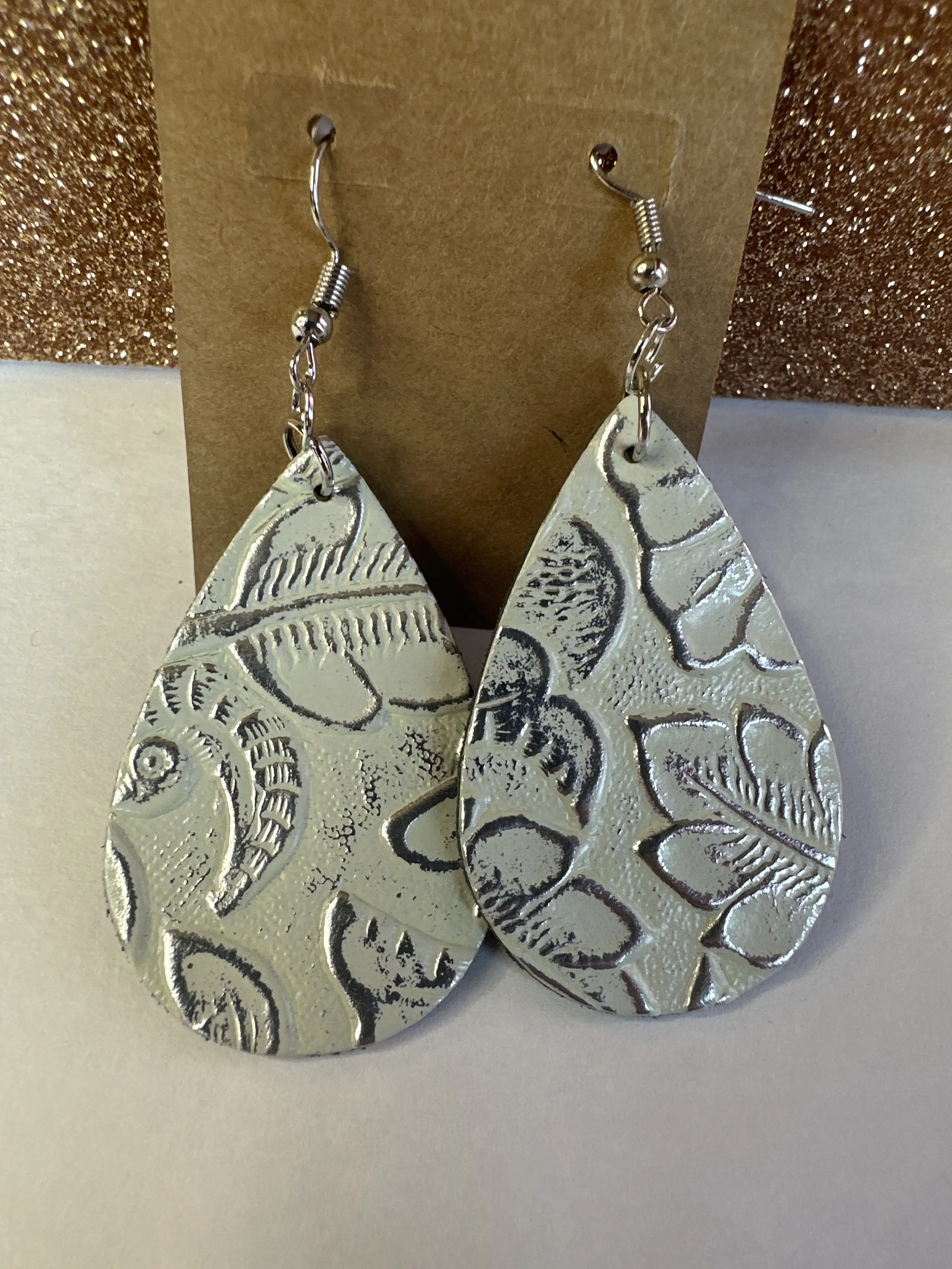 Leather earrings