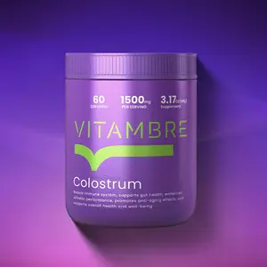 VITAMBRE COLOSTRUM - The Ultimate Immune & Gut Support for Healthcare, Edible Formula vitamins women Natural Supplement Dietary Fitness