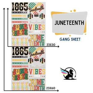 Juneteenth | Premade DTF Transfer Gang Sheet For Graphic Tees