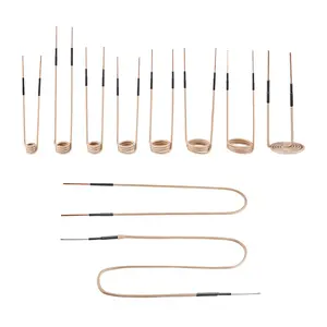 Summervibes VEVOR 10Pcs Magnetic Induction Heater Coil, Inductor Heat Accessories, Mini Heater Coil Kit with Flexibility and Long Lifespan, for Removing Rusty Bolts and Nuts, 8 Coils+ 1 U-Shaped+ 1 Free Forming