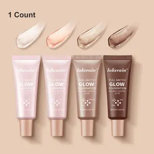 Long-Lasting Glow Foundation, Natural Glow Enhancer, Moisturizing & Brightening Luminous Foundation for All-Day Radiant Glow Coverage