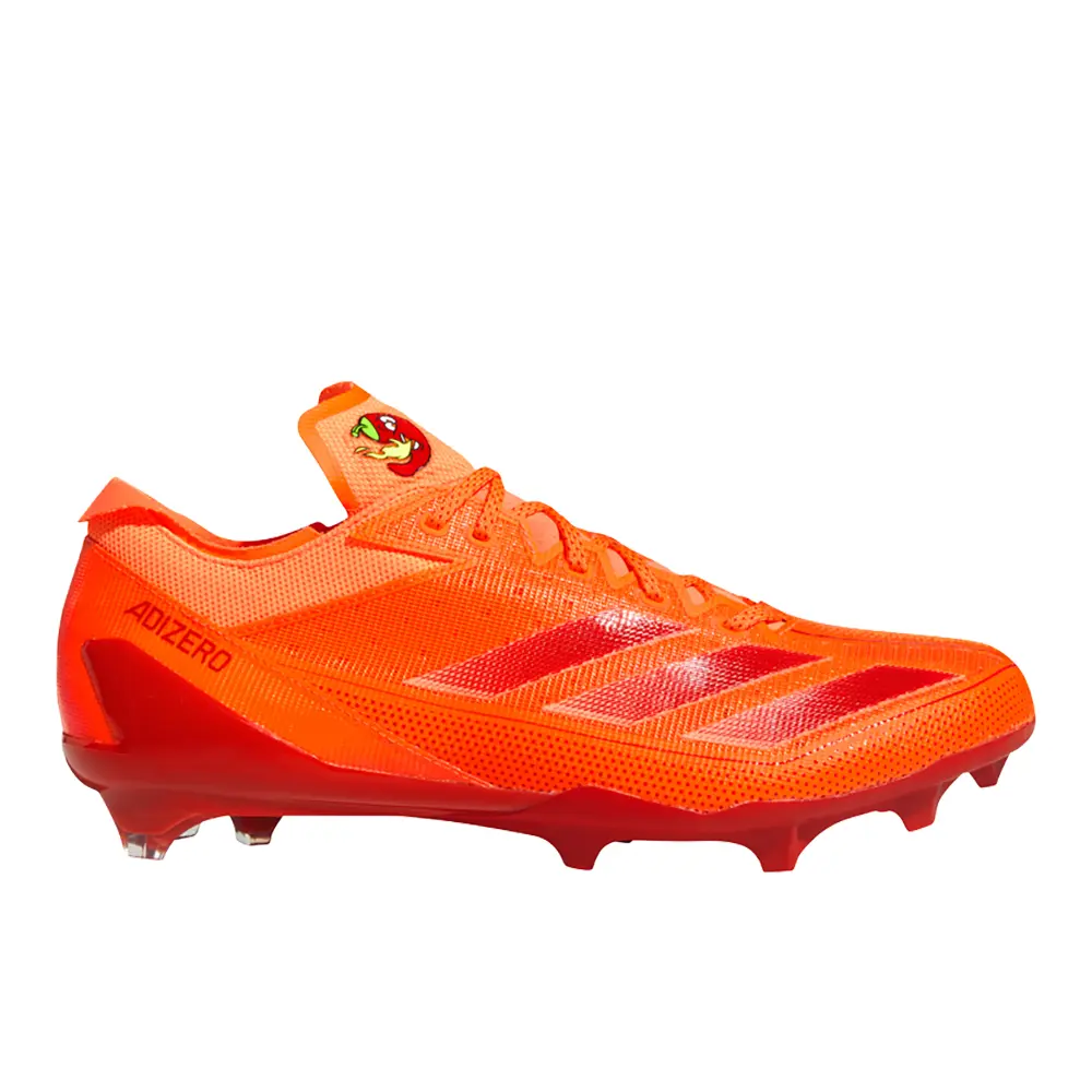 adidas Mens Adizero Electric Snack Attack American Football Sneakers Shoes - Orange
