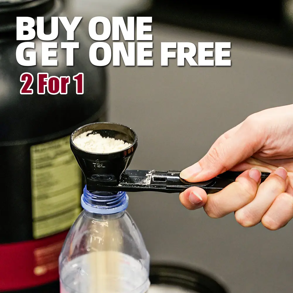 [Buy 1 Get 1 Free]Powder Funnel Scoop, Protein Powder Sliding Spoon,High Quality Scoop For Pre Workout Creatine Protein Powder Formula Smoothie Kitchen,  Coffee Leak Proof Spoon,  Free Plastic 2 TBL Christmas Thanksgiving Gift